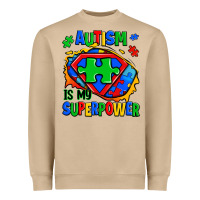 Mushroom autism is my superpower ripped shirt Heavyweight Sweatshirt - Zillion Design Studio