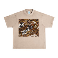 French Oak leopard and cowhides Urban Heavy Tee - BarkalooDesign
