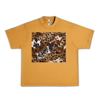 Peanut Butter leopard and cowhides Urban Heavy Tee - BarkalooDesign