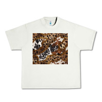 Pistachio leopard and cowhides Urban Heavy Tee - BarkalooDesign