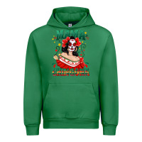 Emerald Mama Chingona Skull Urban Hoodie - texasbilliewilder