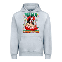 Heather Grey Mama Chingona Skull Urban Hoodie - texasbilliewilder