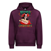 Mauve Wine Mama Chingona Skull Urban Hoodie - texasbilliewilder