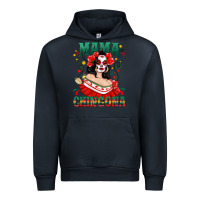 Navy Mama Chingona Skull Urban Hoodie - texasbilliewilder