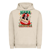 Pigment French Oak Mama Chingona Skull Urban Hoodie - texasbilliewilder