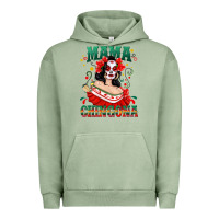Pigment Oil Green Mama Chingona Skull Urban Hoodie - texasbilliewilder