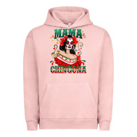 Pigment Salmon Mama Chingona Skull Urban Hoodie - texasbilliewilder