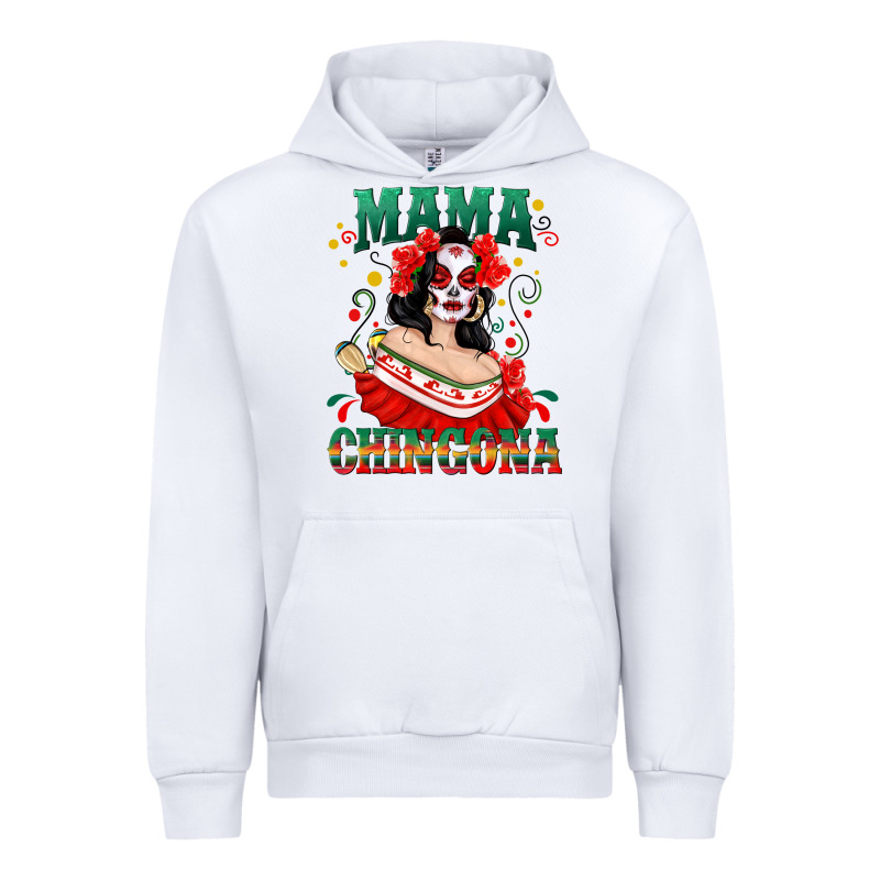 Mama Chingona Skull Urban Hoodie by texasbilliewilder | Teevron