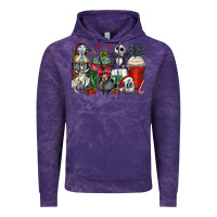 Cloud Purple Christmas cartoon characters coffee cups Vintage Hoodie - Zillion Design Studio