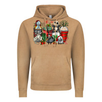 Vintage Camel Christmas cartoon characters coffee cups Vintage Hoodie - Zillion Design Studio