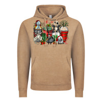 Vintage Coffee Christmas cartoon characters coffee cups Vintage Hoodie - Zillion Design Studio