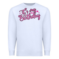 White it s my birthday Premium Sweatshirt - MaliasSmallBusiness