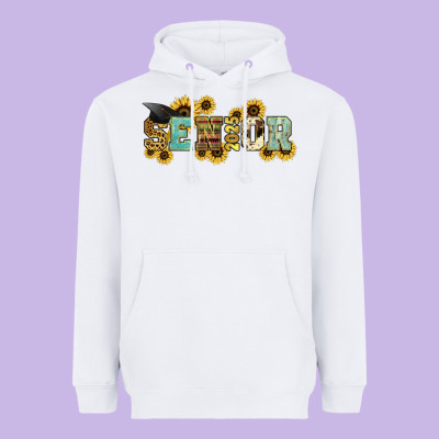 Senior 2025 Sunflowers Heavyweight Hoodie Designed By Nancycooperartshop