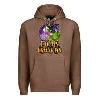 Chestnut Hocus Croakus Frog Premium Hoodie - LillyAllenDesigns