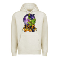 Oatmeal Heather Hocus Croakus Frog Premium Hoodie - LillyAllenDesigns
