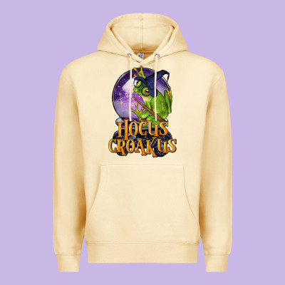 Hocus Croakus Frog Premium Hoodie Designed By Lillyallendesigns