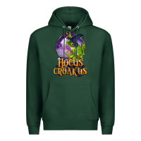 Sports Green Hocus Croakus Frog Premium Hoodie - LillyAllenDesigns