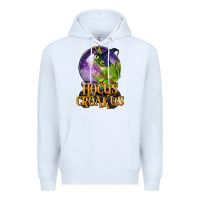 White Hocus Croakus Frog Premium Hoodie - LillyAllenDesigns