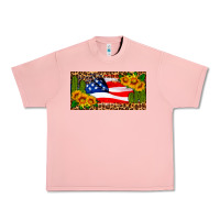 Salmon usa flag and cactus license plate Urban Heavy Tee - HRA Design Shop