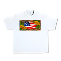 White usa flag and cactus license plate Urban Heavy Tee - HRA Design Shop