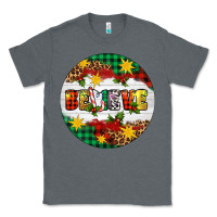 Charcoal Heather Christmas Believe Classic Tee - Artiststas