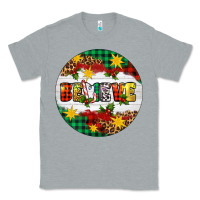 Heather Grey Christmas Believe Classic Tee - Artiststas