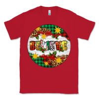 Red Christmas Believe Classic Tee - Artiststas