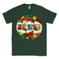 Sports Green Christmas Believe Classic Tee - Artiststas