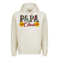 Oatmeal Heather papa claus Premium Hoodie - AdoDesignShop