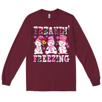 Freaking Freezing With Snowmans Long Sleeve Tee | Teevron