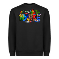 Black autism nurse Heavyweight Sweatshirt - Zillion Design Studio