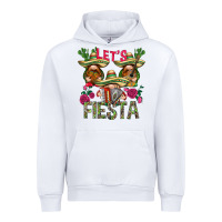 White Let's Fiesta with gnomes Urban Hoodie - NancyCooperArtShop