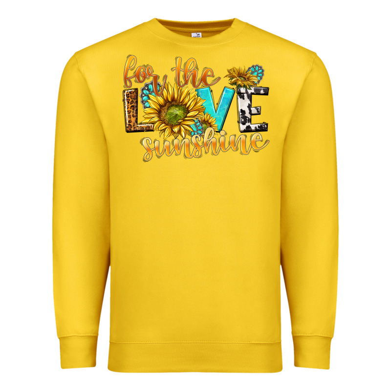 For The Love Sunshine Premium Sweatshirt by NancyCooperArtShop | Teevron