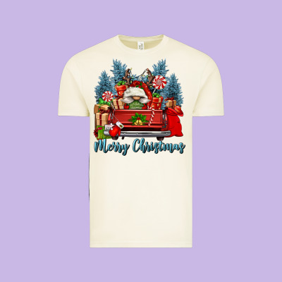 Merry Christmas Gnomes Truck Vintage Tee Designed By Fadigitalartstudio