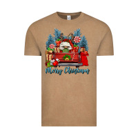 Vintage Coffee merry christmas gnomes truck Vintage Tee - FaDigitalArtStudio