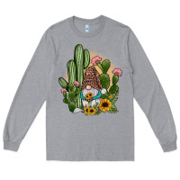 Heather Grey cactus gnomes Long Sleeve Tee - JahusDesignShop