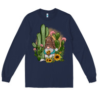 Navy cactus gnomes Long Sleeve Tee - JahusDesignShop