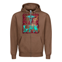 Chestnut licensed practical nurse medical symbol  background Zipper Hoodie - BarkalooDesign