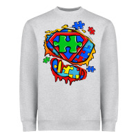 Autism Superhero Ripped Tshirt Heavyweight Sweatshirt | Teevron