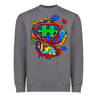 Storm autism superhero ripped tshirt Heavyweight Sweatshirt - Zillion Design Studio