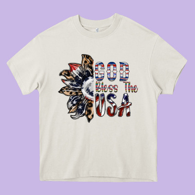 God Bless The Usa Heavy Core Tee Designed By Sublimationcraftshop