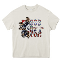 Cream god bless the usa Heavy Core Tee - SublimationCraftShop