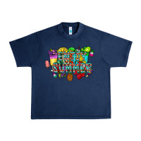 Navy enjoy summer Urban Heavy Tee - CowhideDigitalArt