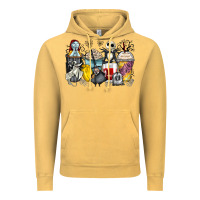 Vintage Mustard cartoon characters coffee cups Vintage Hoodie - Zillion Design Studio