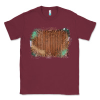 Burgundy Wood Glitter Leopard Pattern Frame Classic Tee - Bettercallsaul