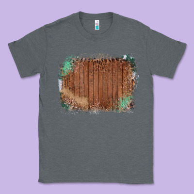 Wood Glitter Leopard Pattern Frame Classic Tee Designed By Bettercallsaul