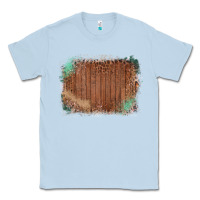Dusty Blue Wood Glitter Leopard Pattern Frame Classic Tee - Bettercallsaul