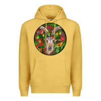 Antique Gold Spanish Goat Christmas Ornament Premium Hoodie - LillyAllenDesigns