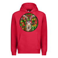 Cardinal Spanish Goat Christmas Ornament Premium Hoodie - LillyAllenDesigns