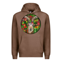Chestnut Spanish Goat Christmas Ornament Premium Hoodie - LillyAllenDesigns